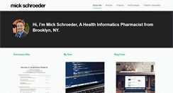 Desktop Screenshot of mickschroeder.com
