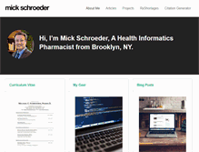 Tablet Screenshot of mickschroeder.com